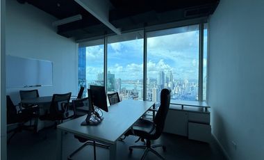 ALQUILER DE OFICINA AMOBLADA EN PUNTA PACIFICA - PH OCEANIA