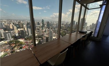 OFICINA / AVENIDA BALBOA / TORRE BICSA AMOBLADA / 168M / VISTA AL MAR