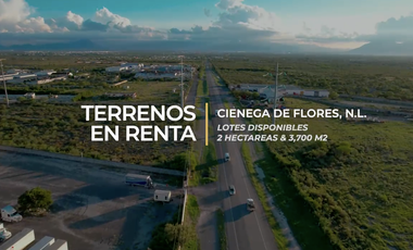 TERRENO INDUSTRIAL O COMERCIAL EN RENTA EN CIENEGA DE FLORES NUEVO LEON
