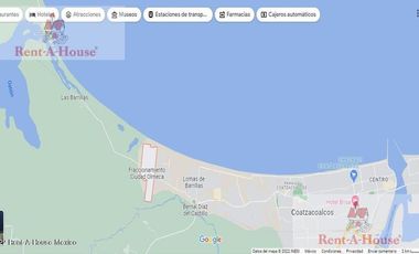 Terreno comercial en Venta en Paraiso de las Dunas,Coatzacoalcos CR 26-2046.