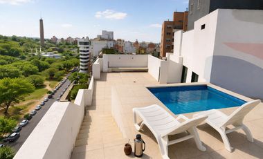 ALQUILER DEPARTAMENTO  2 DORMITORIO SEMIPISO 4 PISO FRENTE  BALCON PILETA AV LUGONES NUEVA CORDOBA