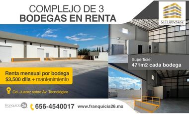 BODEGAS EN RENTA