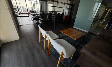 ALQUILER DE OFICINA DE 168M EN AVENIDA BALBOA TORRE BICSA AMOBLADA