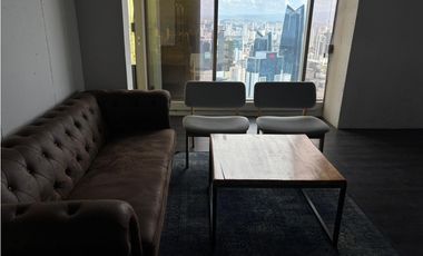 ALQUILER DE OFICINA DE 168M EN AVENIDA BALBOA TORRE BICSA AMOBLADA