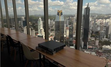 ALQUILER DE OFICINA DE 168M EN AVENIDA BALBOA TORRE BICSA AMOBLADA