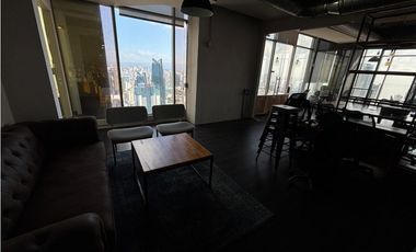 ALQUILER DE OFICINA DE 168M EN AVENIDA BALBOA TORRE BICSA AMOBLADA