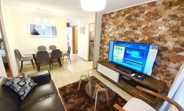 Depto 3d+1b Con Patio, Amoblado Y Estacionamiento.