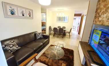 Depto 3d+1b Con Patio, Amoblado Y Estacionamiento.