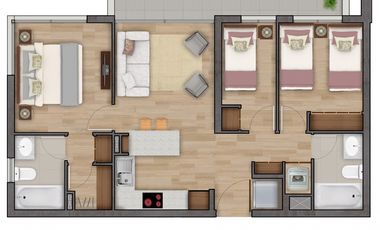 DEPTOS NUEVOS 3D2B, RECOLETA