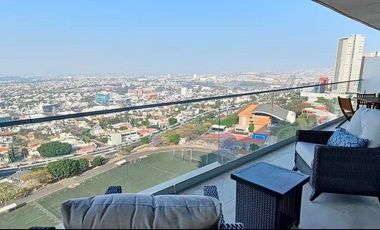 Departamento diseño vanguardista con vista panorámica y A/C