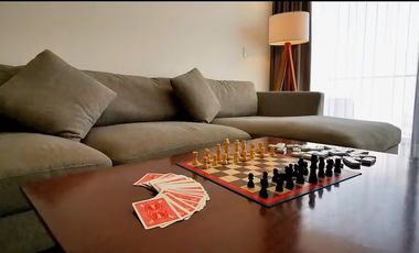 Departamento diseño vanguardista con vista panorámica y A/C