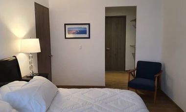 Departamento diseño vanguardista con vista panorámica y A/C