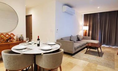 Departamento diseño vanguardista con vista panorámica y A/C