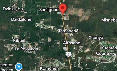 HUELLA COMERCIAL SOBRE ENTRONQUE CARRETERA MERIDA A PROGRES Y MERIDA MISNEBALAM