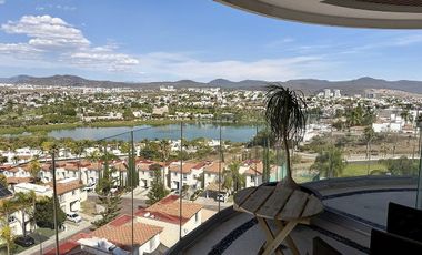 DEPARTAMENTO EN RENTA EN JURIQUILLA, QUERETARO, VISTA AL LAGO