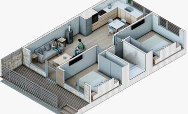 Casa en arriendo c/ estacionamiento en Camino Villarrica a Pucón