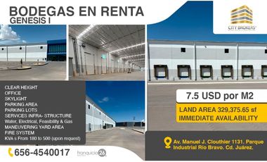 Nave Industrial en renta en Salvarcar, Juárez