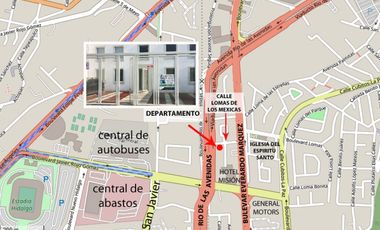 Se renta departamento, lomas residencial Pachuca, cerca de San Javier.