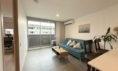 Apartaestudio en Guayabal para la renta amoblada, piso 20