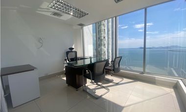 Oficina Amoblada con Vista al Mar en Avenida Balboa Torre BICSA- LH