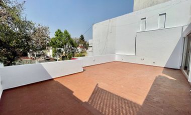 RENTA DEPARTAMENTO CON TERRAZA PRIVADA COL. SAN MIGUEL CHAPULTEPEC