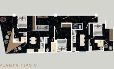 Departamento en venta en Fuentes de Angelopolis, San Andrés Cholula, Puebla