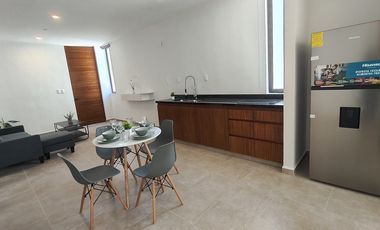 Departamento en renta  amueblado Alua Temozón