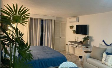 Estudio en renta Plaza Marina, Puerto Vallarta, Amueblado, Coto con alberca