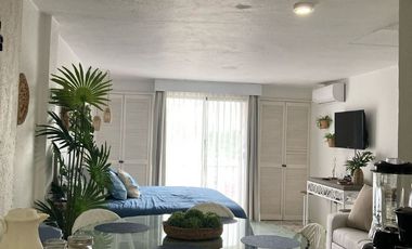 Estudio en renta Plaza Marina, Puerto Vallarta, Amueblado, Coto con alberca