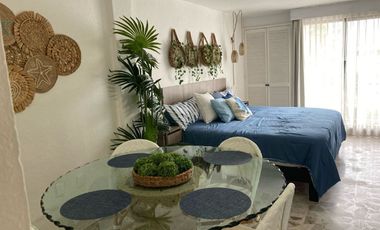 Estudio en renta Plaza Marina, Puerto Vallarta, Amueblado, Coto con alberca