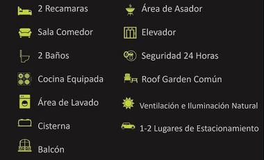 PRE VENTA DEPARTAMENTO, 2 RECÁMARAS, 2 BAÑOS, MIRAVALLE, BENITO JUAREZ, CDMX