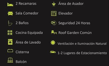 PRE VENTA DEPARTAMENTO, 2 RECÁMARAS, 2 BAÑOS, MIRAVALLE, BENITO JUAREZ, CDMX