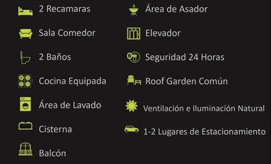 PRE VENTA DEPARTAMENTO, 2 RECÁMARAS, 2 BAÑOS, MIRAVALLE, BENITO JUAREZ, CDMX