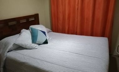 SE ARRIENDA DEPARTAMENTO AMOBLADO 3 HABITACIONES Y 1 BAÑO