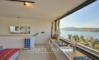 Increible Duplex en arriendo con GGCC incluidos - vista despejada a la bahia de papudo