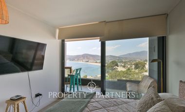 Increible Duplex en arriendo con GGCC incluidos - vista despejada a la bahia de papudo