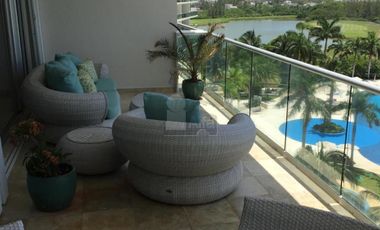 Departamento Amueblado de 4 recs y 4 baños en Residencial en Av Bonampak Cancun Quintana Roo