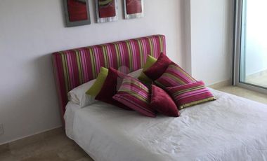 Departamento Amueblado de 4 recs y 4 baños en Residencial en Av Bonampak Cancun Quintana Roo