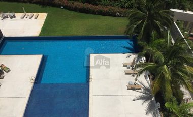 Departamento Amueblado de 4 recs y 4 baños en Residencial en Av Bonampak Cancun Quintana Roo