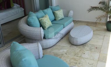 Departamento Amueblado de 4 recs y 4 baños en Residencial en Av Bonampak Cancun Quintana Roo