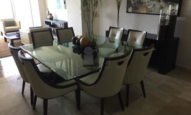 Departamento Amueblado de 4 recs y 4 baños en Residencial en Av Bonampak Cancun Quintana Roo