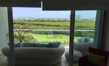 Departamento Amueblado de 4 recs y 4 baños en Residencial en Av Bonampak Cancun Quintana Roo