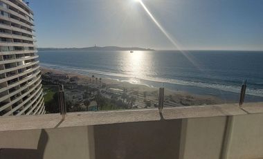 Departamento amoblado, gasto común incluido con increíble vista en Jardin del Mar