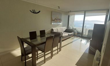 Departamento amoblado, gasto común incluido con increíble vista en Jardin del Mar