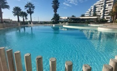 Departamento amoblado, gasto común incluido con increíble vista en Jardin del Mar
