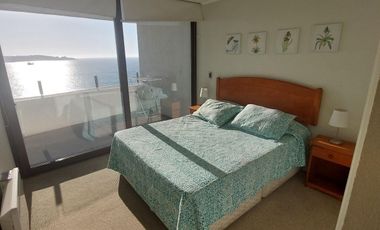 Departamento amoblado, gasto común incluido con increíble vista en Jardin del Mar