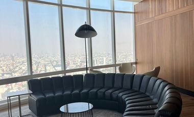 Loft en Mitikah piso 17 amueblado listo para habitar, fresco 1 estacionamiento