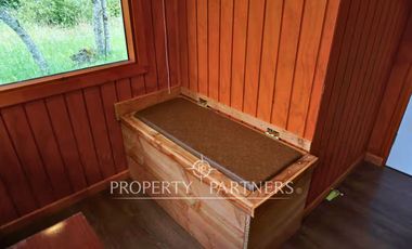Cabaña full equipada en parcela con bosque y sendero privado