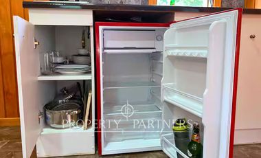 Cabaña full equipada en parcela con bosque y sendero privado