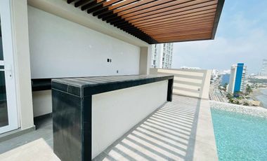 Departamento en renta en Veracruz Torre Palms Residencial con vista al Mar